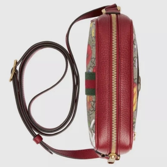 GUCCI GG Supreme Monogram Flora Web Mini Ophidia - Picture 4 of 12